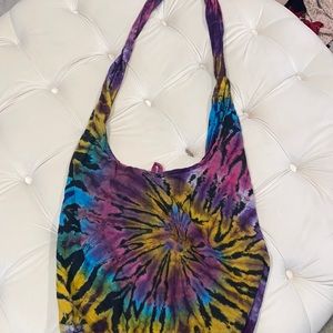 Tie dye beach bag